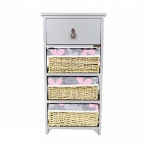 سبد سیب زمینی و پیاز عروس نوین مدل 3 طبقه حصیری کشودار