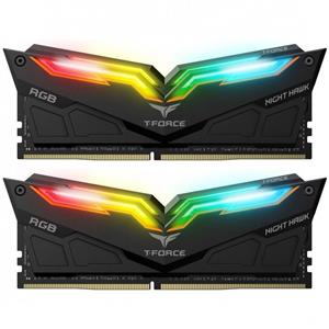 رم دسکتاپ DDR4 دو کاناله 3200 مگاهرتز CL16 تیم گروپ مدل T-Force Night Hawk RGB ظرفیت 32 گیگابایت