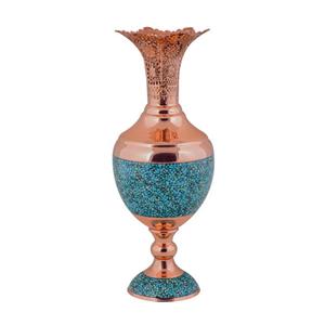 گلدان فیروزه کوبی آقاجانی مدل F069 -