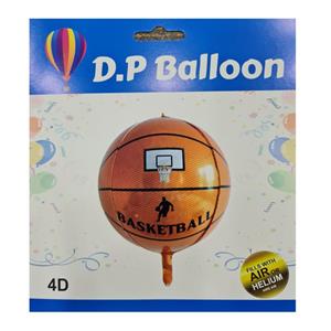 بادکنک فویلی مدل توپ بسکتبال 4 بعدی