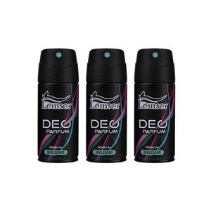 اسپری خوشبو کننده بدن مردانه لمسر مدل J Adore حجم 150 میلی لیتر مجموعه 3 عددی