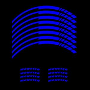 برچسب رینگ موتور سیکلت کد 11 مجموعه 16 عددی