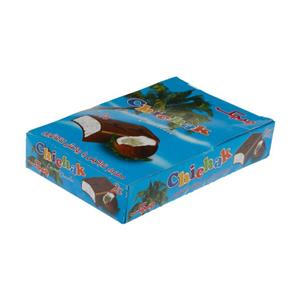 شکلات مغز دار نارگیلی با روکش کاکائویی چیچک - 22.5 گرم بسته 24 عددی