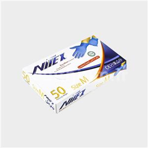 دستکش نیتریل نیتکس مدل 01M سایز مدیوم بسته 50 عددی