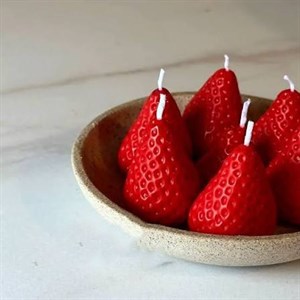 قالب شمع مدل قالب توت فرنگی -