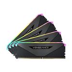 رم دسکتاپ DDR4 چهار کاناله 3600 مگاهرتز CL18 کورسیر مدل Vengeance RGB RT ظرفیت 64 گیگابایت