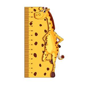 استیکر اندازه گیری قد رایسان  طرح زرافه کد SQ001