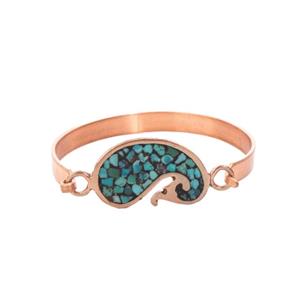 دستبند فیروزه کوبی آرانیک مدل بته جقه کد 1511600052 -