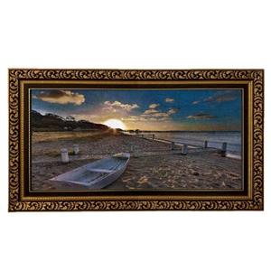 تابلو فرش ماشینی طرح دستبافت مدل ساحل کد 8218