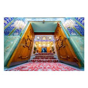 پرچم مدل پرچم مخمل طرح حرم امام حسین کد 6885S
