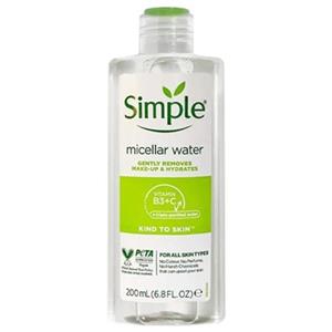 آب پاک کننده آرایش صورت سیمپل مدل Vitamin B3 C حجم 200 میلی لیتر 