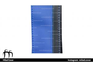 چرم فرمان رنگ مشکی و آبی کد 004