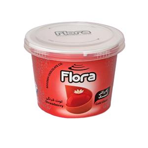 ژله تزیین کیک توت فرنگی فلورا 300 گرمی
