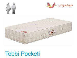 تشک یک نفره طبی پاکتی خوشخواب سایز ۱۴۰*۲۰۰ سانتیمتر