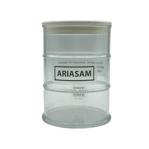 بانکه نگهداری قهوه پلاستیکی طرح بشکه برند آریا سام 600 سی سی