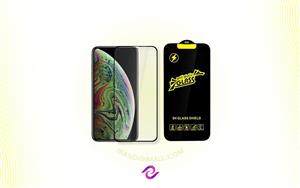 گلس شیشه ای تمام صفحه و فول چسب آنتی استاتیک موبایل iPhone Xs Max