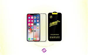 گلس شیشه ای تمام صفحه و فول چسب آنتی استاتیک موبایل iPhone X