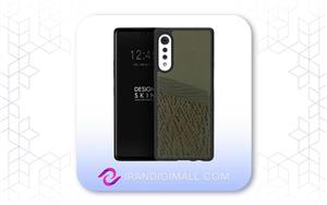 کاور چرم اصل Design Skin برای LG VELVET ساخت کره جنوبی – کروکودیلی زیتونی