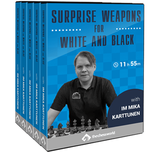  نسخه ویدیویی آموزش شطرنج  SURPRISE WEAPONS FOR WHITE AND BLACK with IM Mika Karttunen 