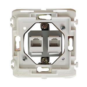 سوکت مکانیزم CAT 6+CAT6 ایران الکتریک مدل الیزه