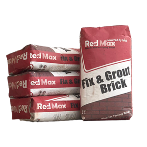 چسب پودری آجر نما ردمکس مدل Redmax حجم 15 کیلو