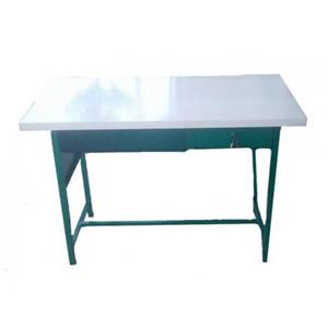 میز معلم رویه MDF بدنه فلز- یک کشو