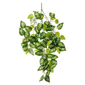 گل مصنوعی مدل بوته برگ آویز طرح پتوس ابلق کد 100