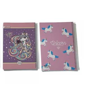 دفتر مدل یونیکورن مجموعه 2 عددی