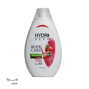شامپو بدن هیدرودرم مدل Strawberry and Yogurt حجم 500 میلی لیتر