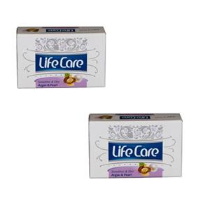 صابون شستشو لایف کر مدل Argan and peari وزن 90 گرم مجموعه 2 عددی