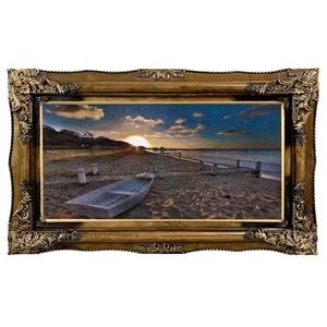 تابلو فرش ماشینی طرح دستبافت مدل ساحل کد 8358