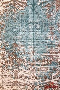   فرش ماشینی ساوین کد 1514 زمینه آبی