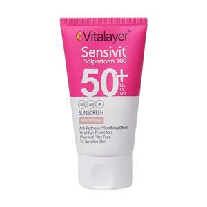 کرم ضد آفتاب SPF50 پوست حساس ویتالیر 50 میلی لیتر