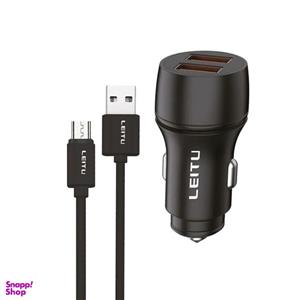 شارژر فندکی لیتو مدل LC-C8 به همراه کابل MicroUSB