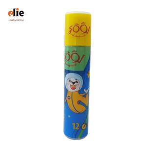 مداد رنگی 12 رنگ استوانه لوکی طرح 3