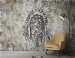 پوستر دیواری هنری سرخ پوست DK-6338