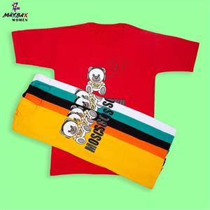 تیشرت لانگ دخترانه MOSCHINO کد 8901 