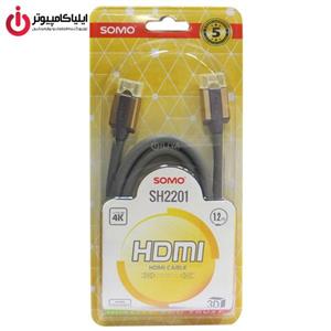 کابل HDMI ای سومو مدل SH2201  طول 1.2 متر Somo SH2201 HDMI Cable 1.2m