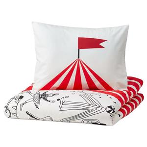 کاور لحاف و بالشت تک نفره ایکیا مدل 00517828-IKEA BUSENKEL