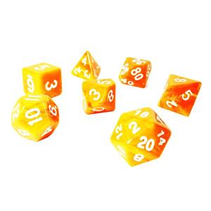 تاس بازی مدل Dungeons and Dragons کد orange بسته 7 عددی