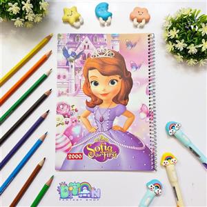 دفتر نقاشی 50 برگ طرح سوفیا
