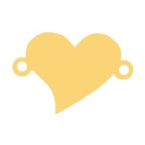 آویز گردنبند طلا 18 عیار زنانه رزالیا مدل قلب 