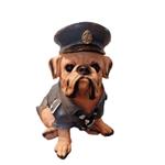 مجسمه مدل سگ بولداگ طرح پلیس