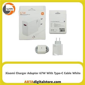 شارژر شیائومی Xiaomi Fast Charging 67W MDY-12-EZ White به همراه کابل Type-C