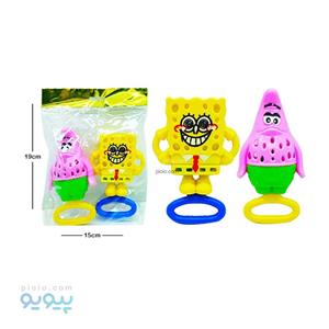 اسباب بازی جغجغه جفتی طرح باب اسفنجی آیتم ۸۱۶۶ عمده و کارتنی