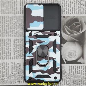 قاب گوشی Poco F3 - Mi 11i شیائومی طرح ضد ضربه بتمن چریکی ارتشی هولدر دار محافظ لنز دار کشویی پنجره ای کد 111
