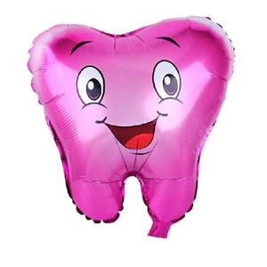 بادکنک فویلی مدل دندونی دخترانه