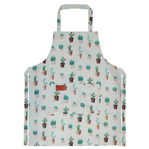 پیش بند آشپزخانه هوم اند لایف مدل گابریل طرح گلدان کاکتوس