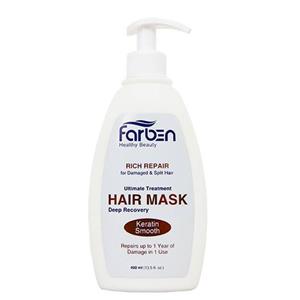 ماسک موی فاربن مدل کراتین حجم 400 میلی لیتر Farben Keratin Hair Mask 400ml