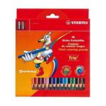 مداد رنگی 18 رنگ استابیلو مدل Trio Swano